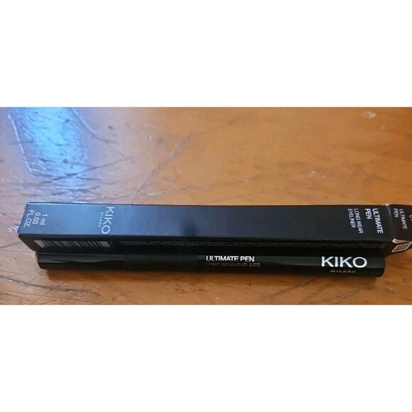 Kiko Ultimate Pen Eyeliner - 01 Black Lasting Hold Soft Flexible Tip Eye Contour - Picture 6 of 8